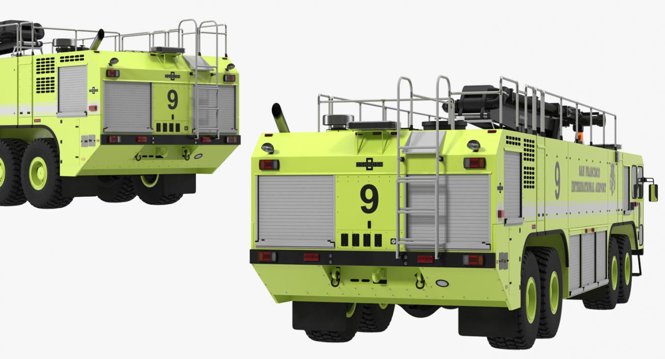 Fire Trucks 3D Models Collection 4 3D model