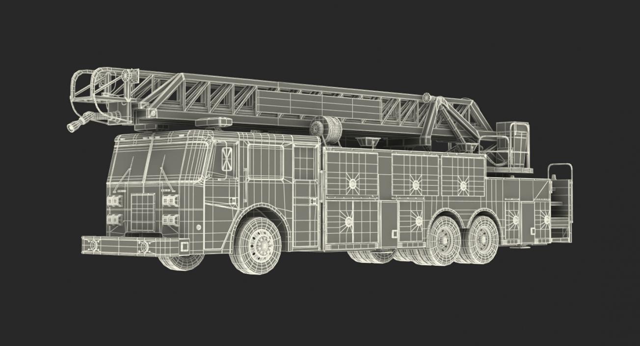 Fire Trucks 3D Models Collection 4 3D model