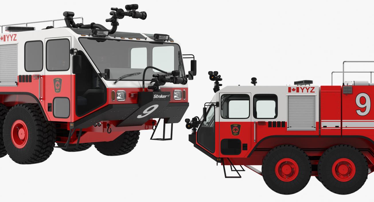 Fire Trucks 3D Models Collection 4 3D model