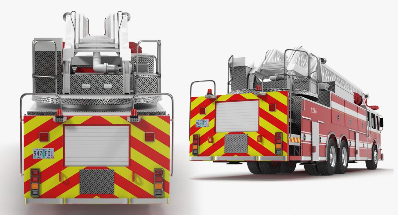 Fire Trucks 3D Models Collection 4 3D model