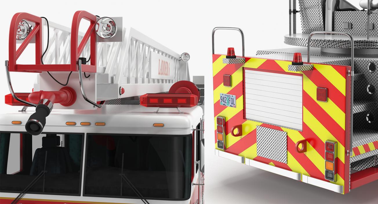 Fire Trucks 3D Models Collection 4 3D model