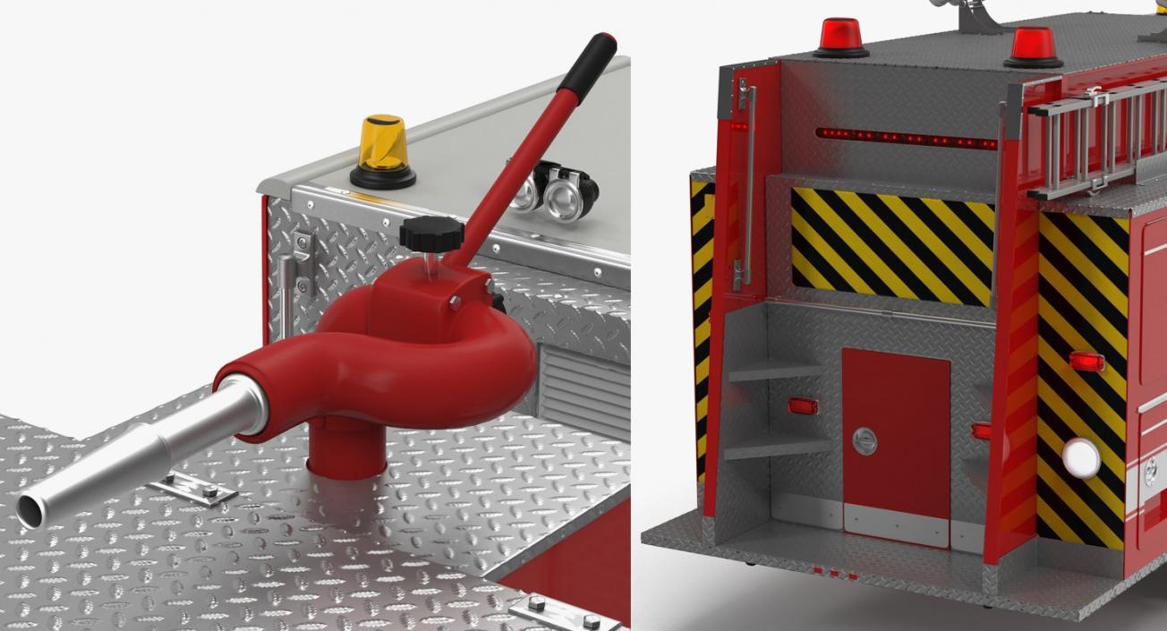 Fire Trucks 3D Models Collection 4 3D model