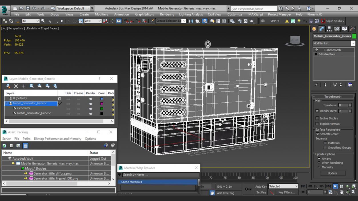 Mobile Generator Generic 3D model