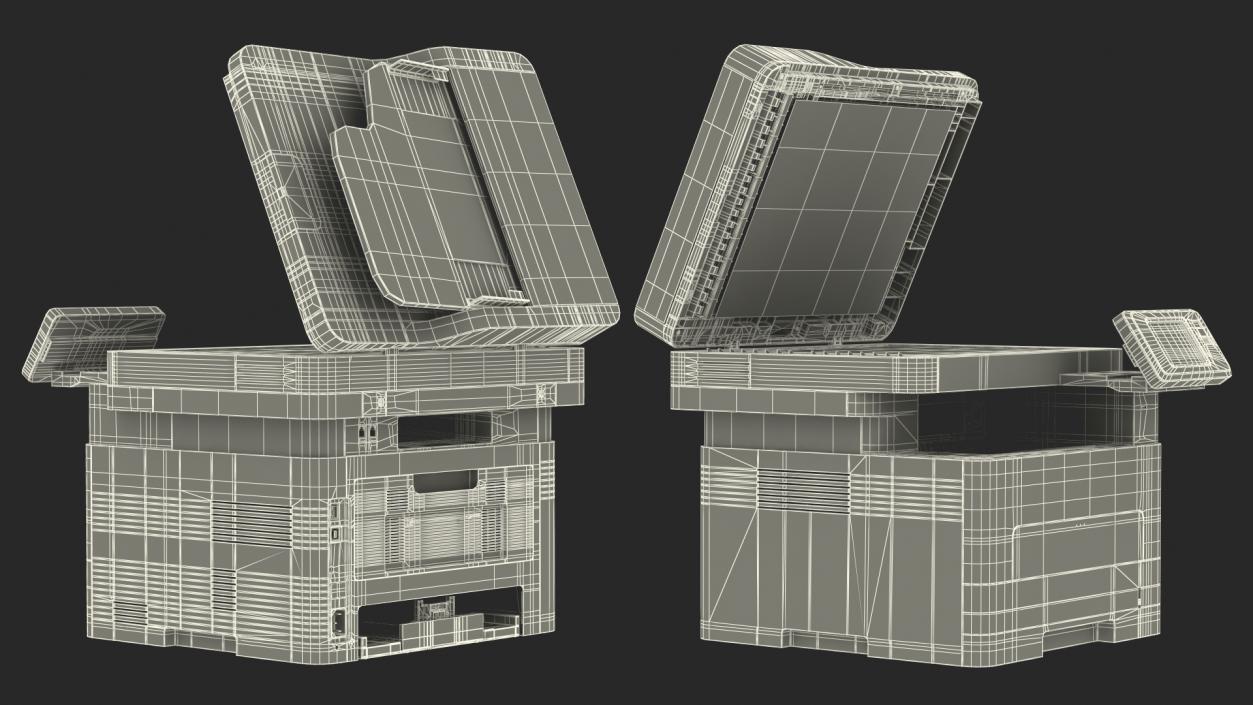 Multifunction Laser Printer Open 3D