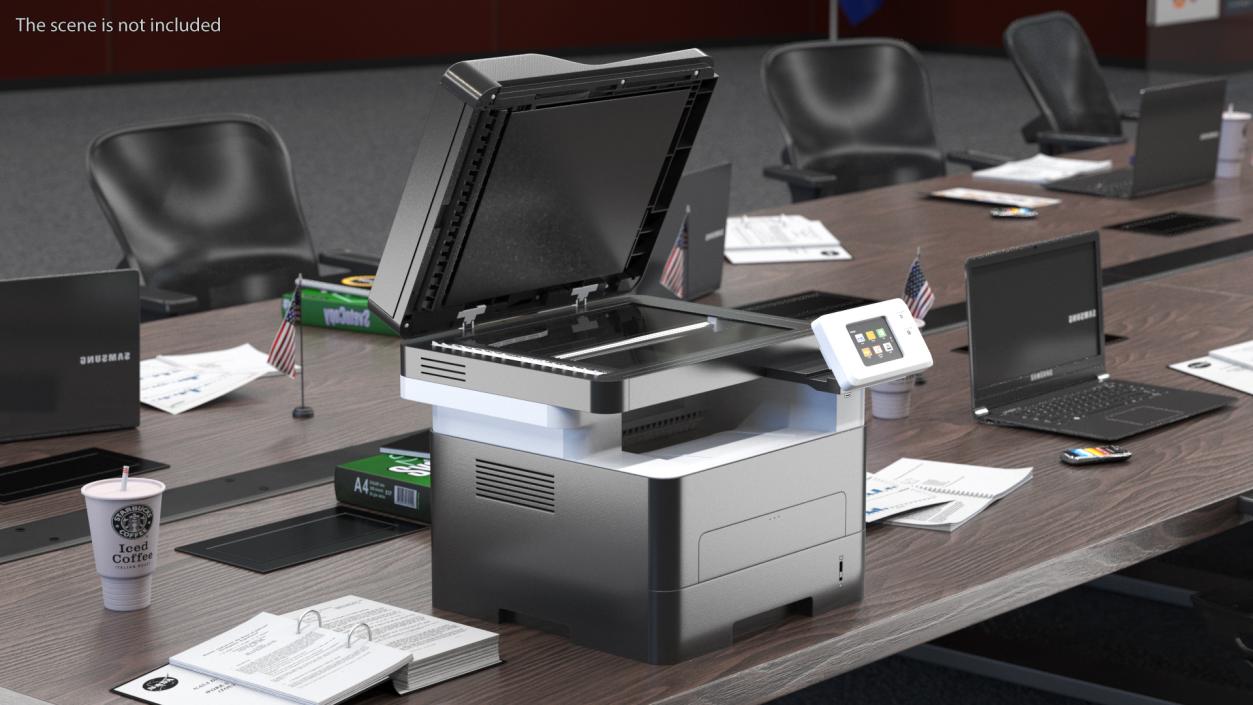 Multifunction Laser Printer Open 3D