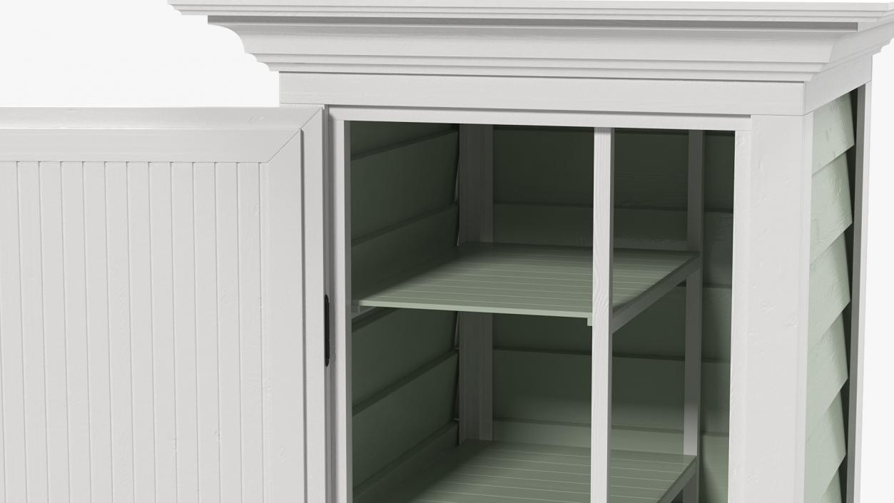 Vertical Utility Shed Tool Storage Unit 3D model