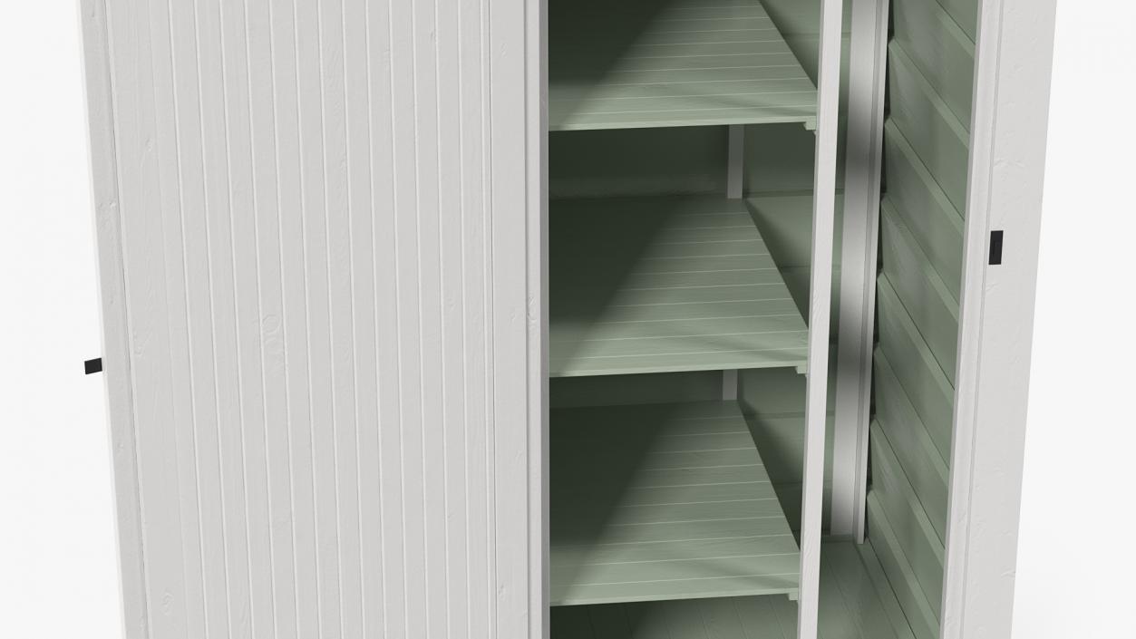 Vertical Utility Shed Tool Storage Unit 3D model