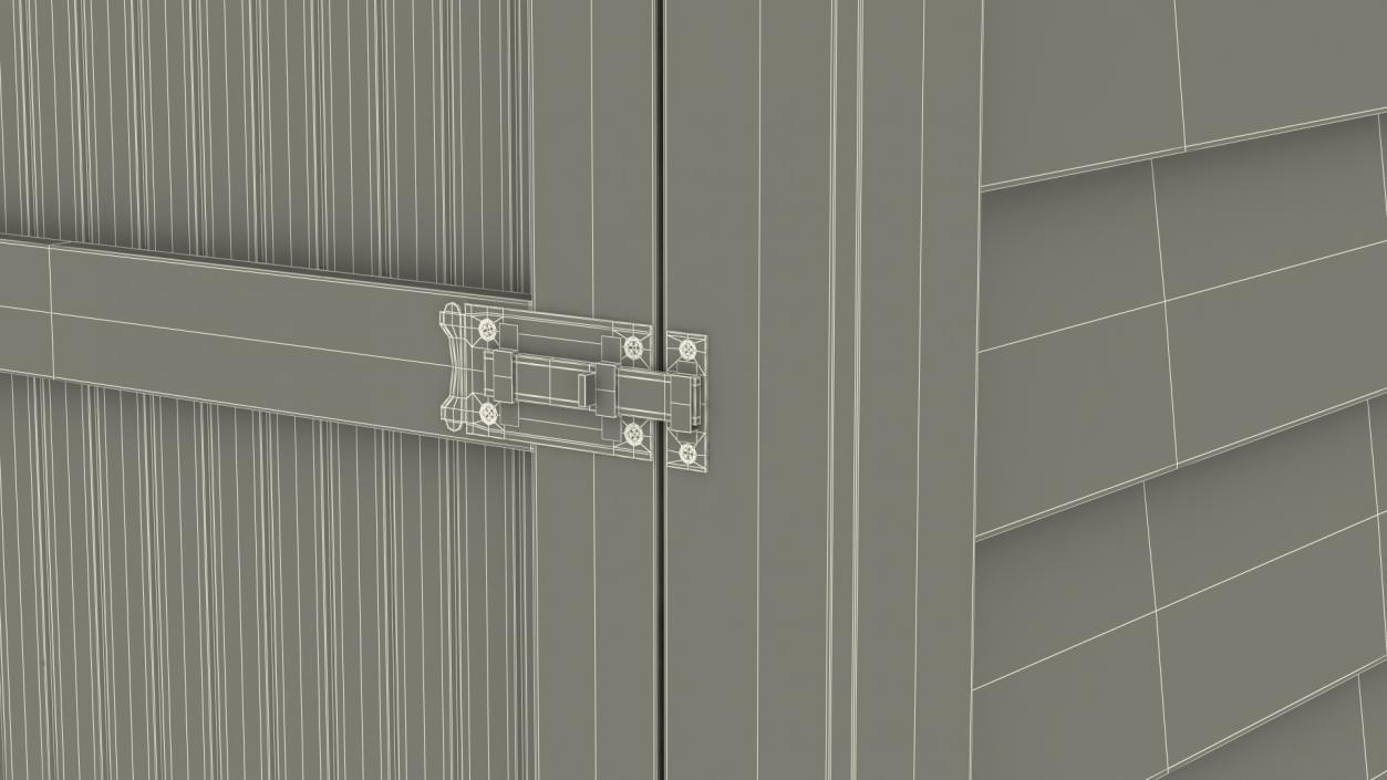 Vertical Utility Shed Tool Storage Unit 3D model