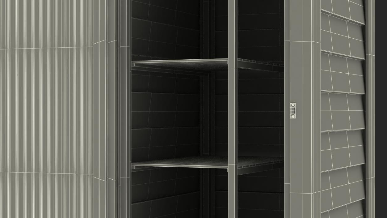 Vertical Utility Shed Tool Storage Unit 3D model