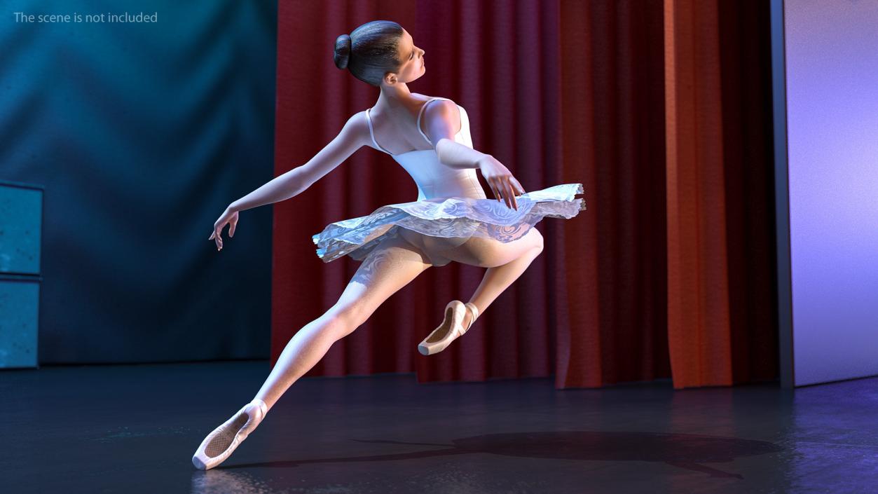 3D Ballet Dancer Ballerina model