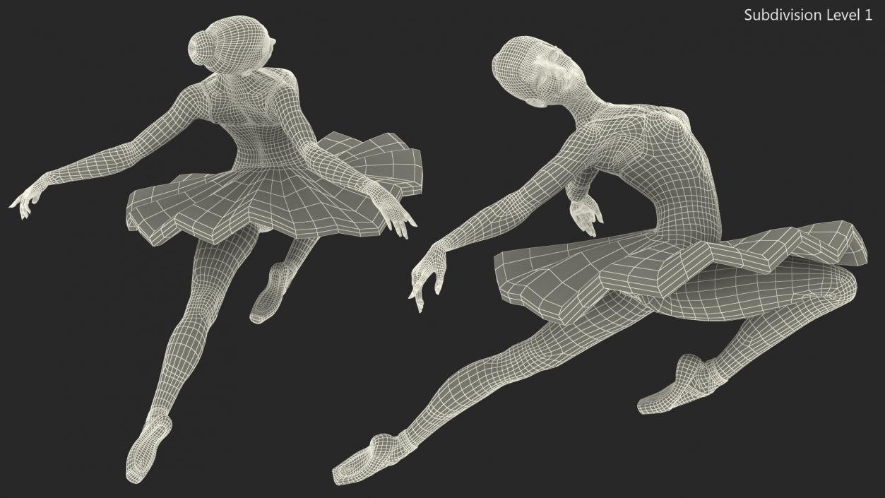 3D Ballet Dancer Ballerina model