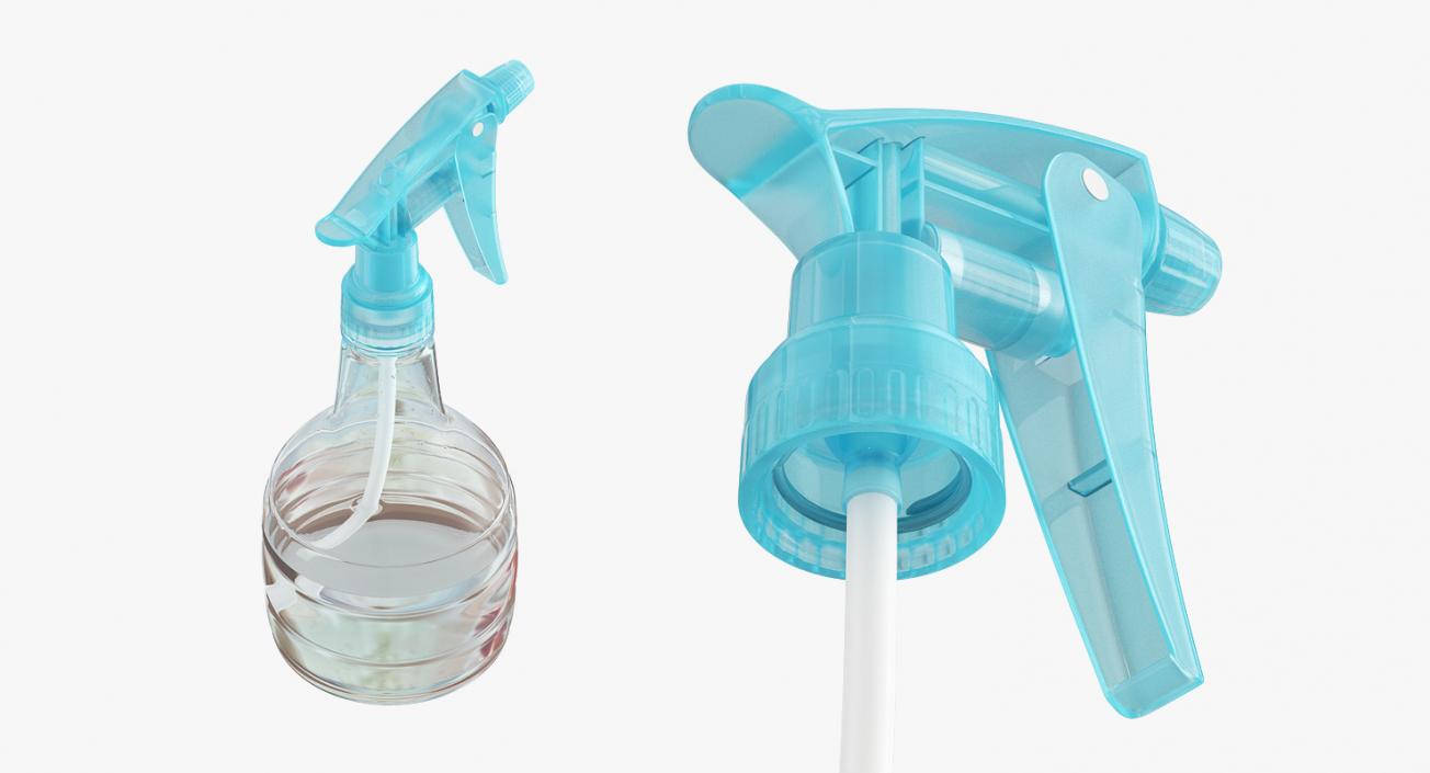 3D Plastic Water Spray Bottle