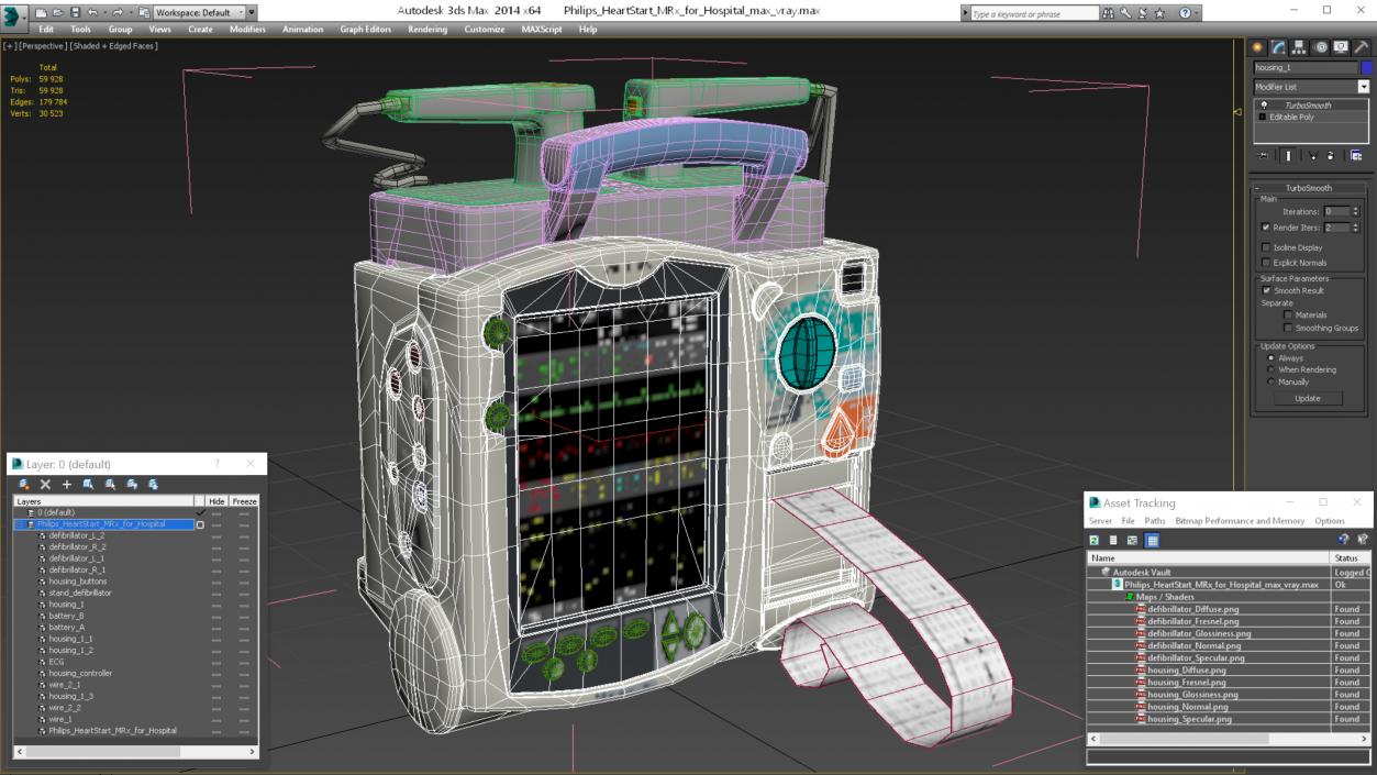 3D model Philips HeartStart MRx for Hospital