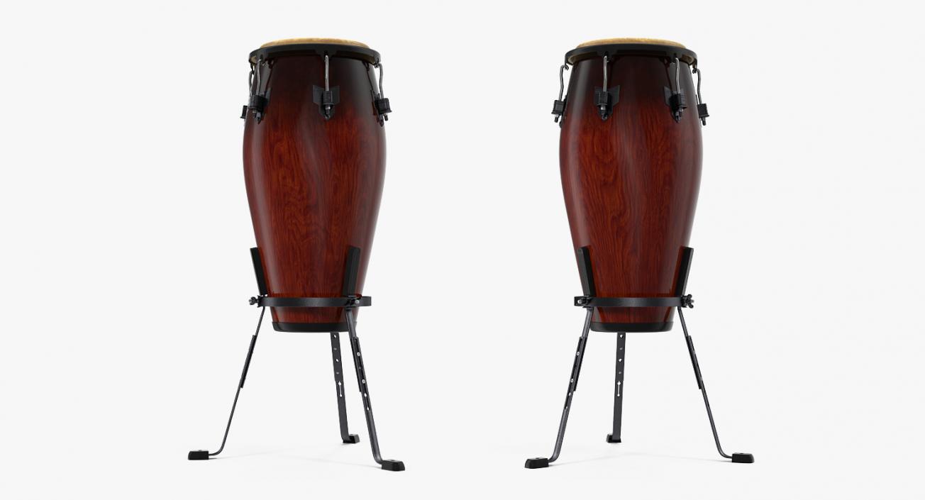 3D Meinl Marathon Conga with Basket Stand Dark model