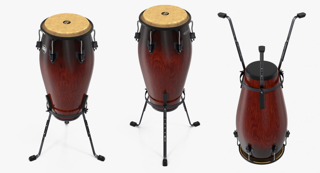 3D Meinl Marathon Conga with Basket Stand Dark model