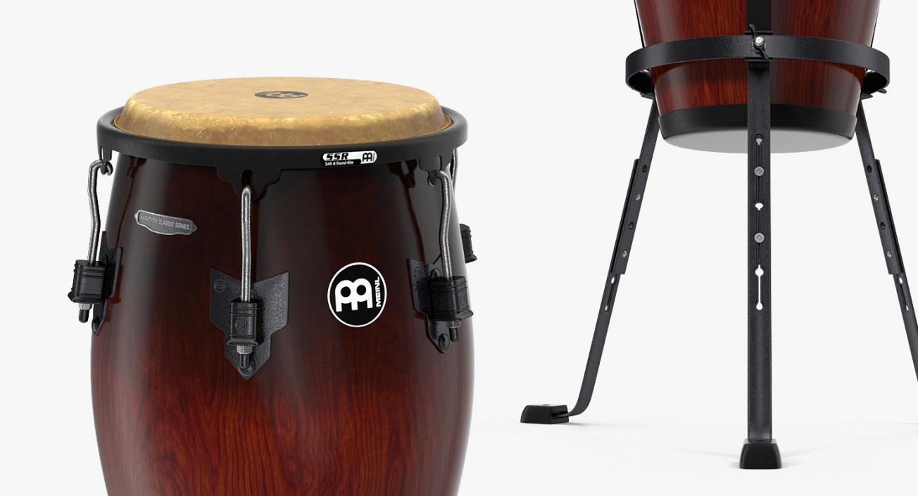 3D Meinl Marathon Conga with Basket Stand Dark model