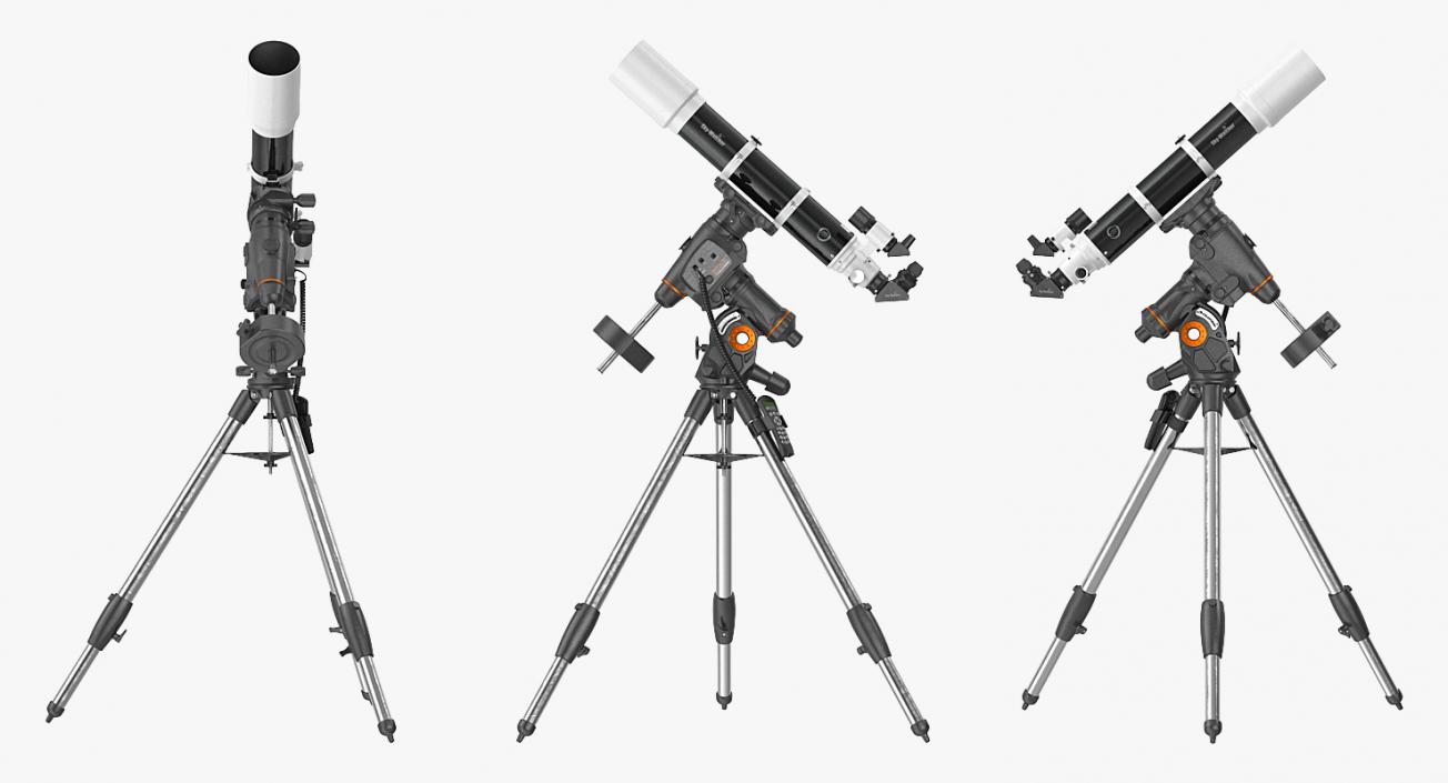 3D Binoculars and Telescopes Collection 2 model