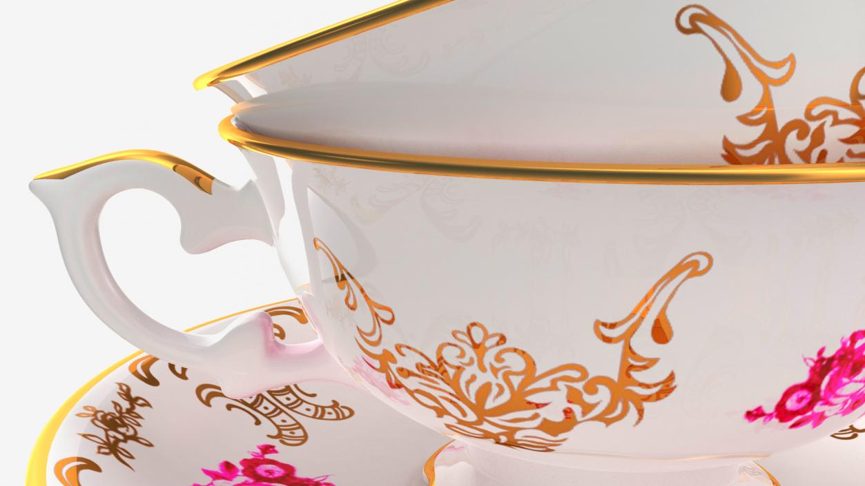 3D model Antique Teacups