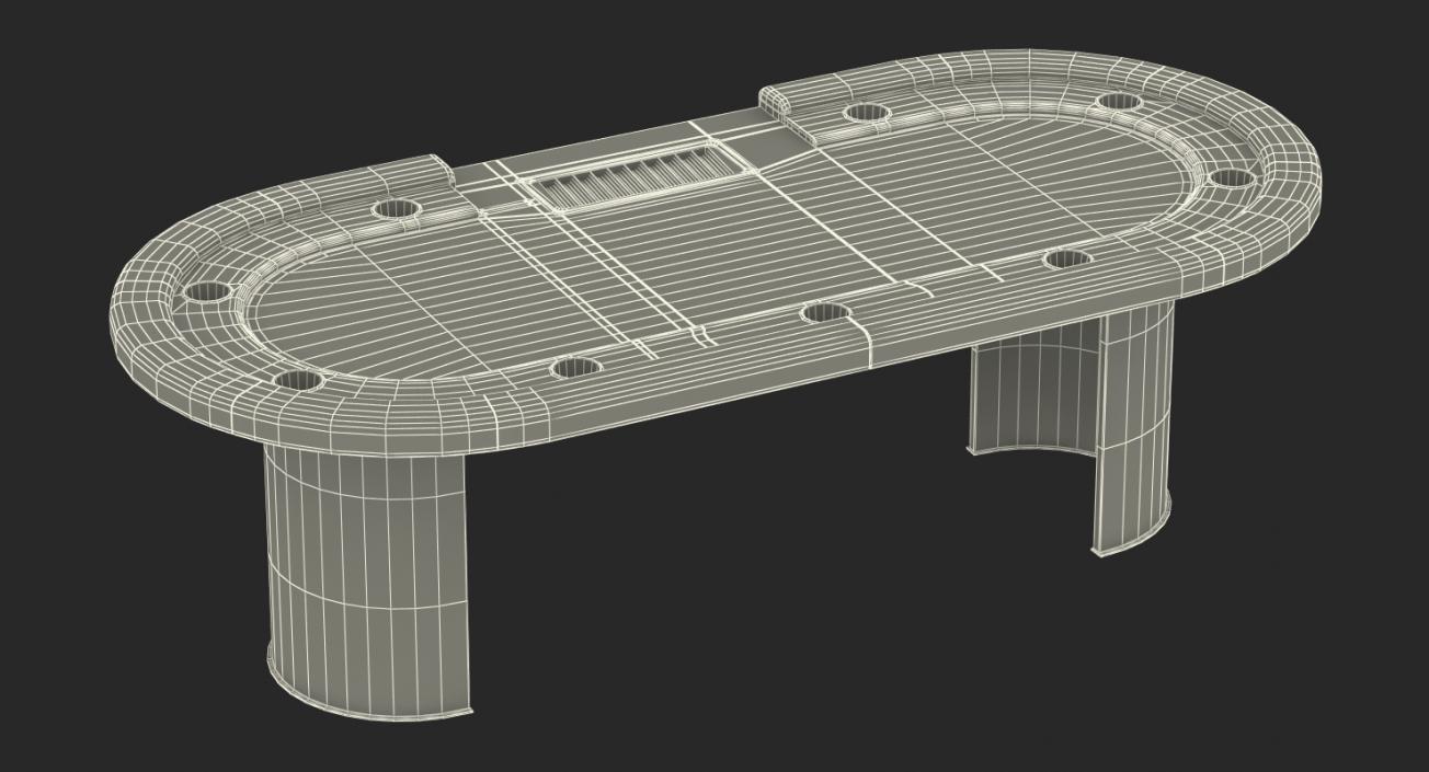 3D Casino Poker Table model