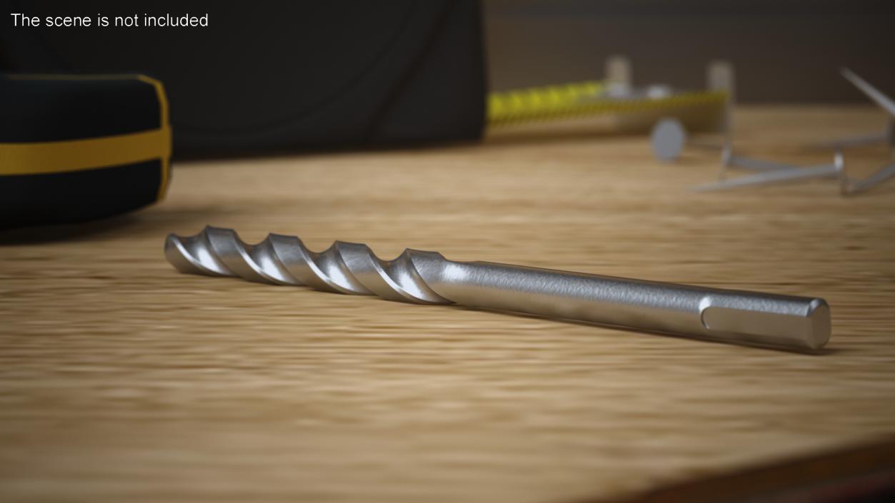 Steel HSS Drill Bit 3D model