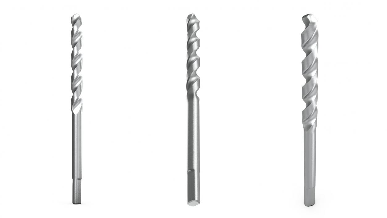 Steel HSS Drill Bit 3D model