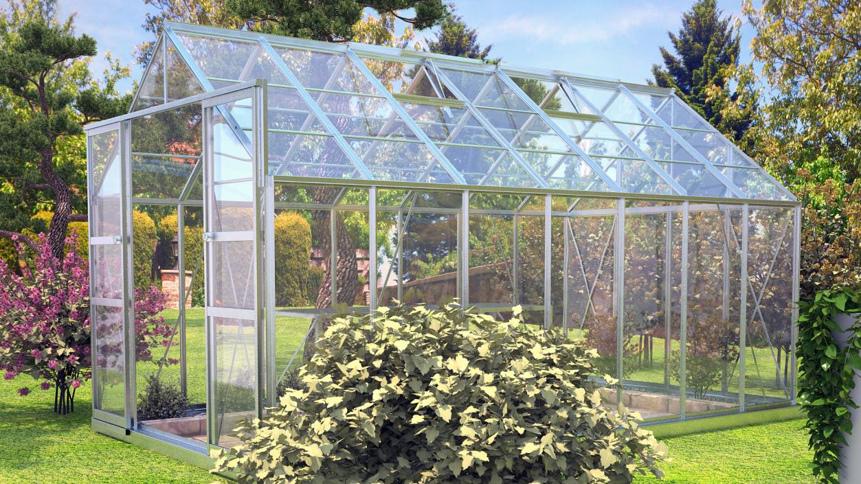 3D Garden Greenhouse with Grows Collection 5