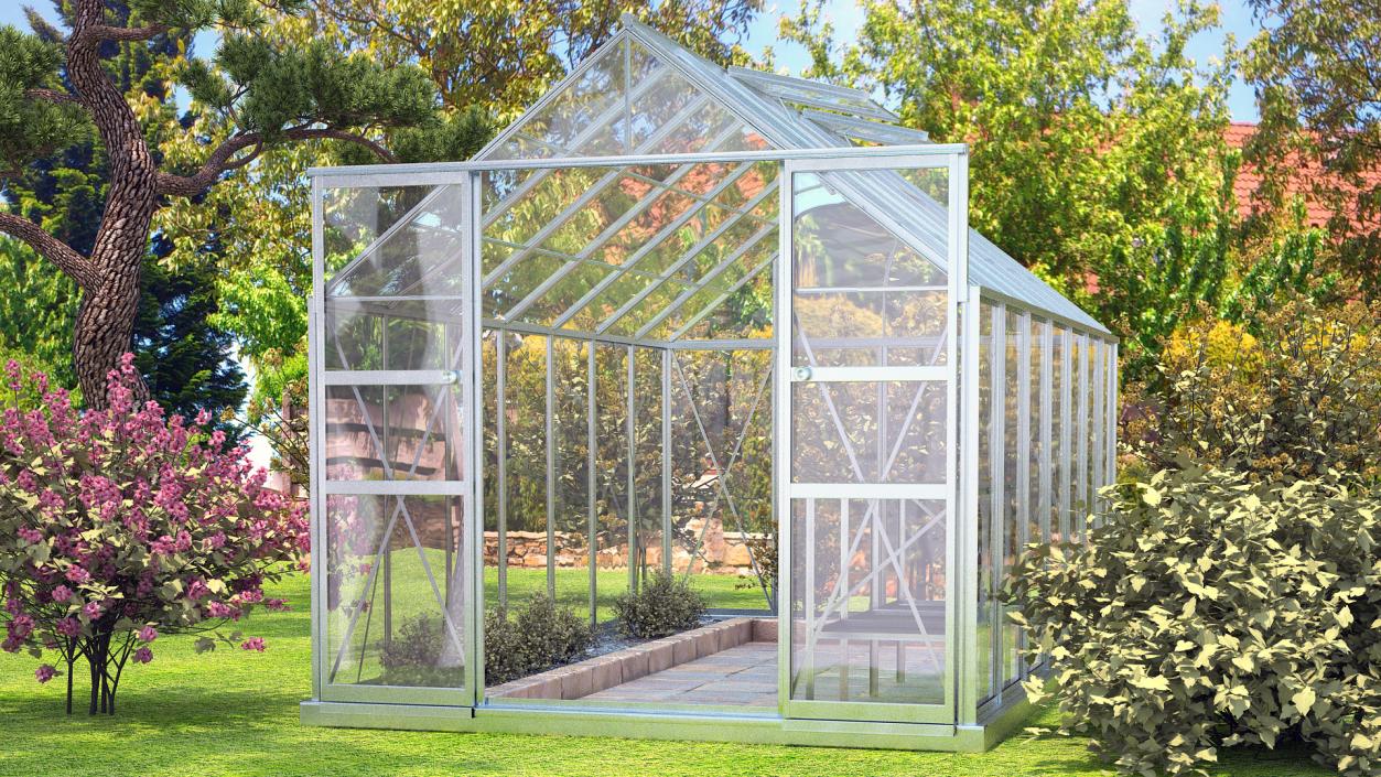 3D Garden Greenhouse with Grows Collection 5