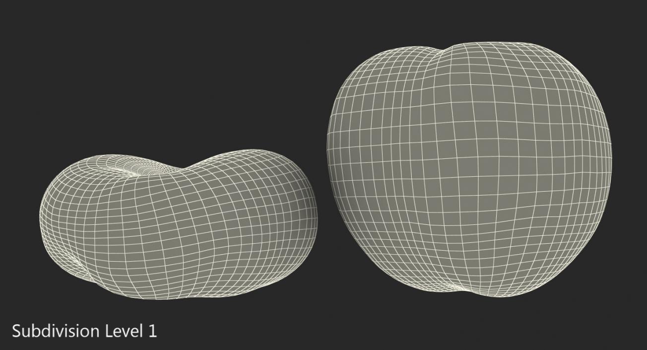 3D Peaches Collection model