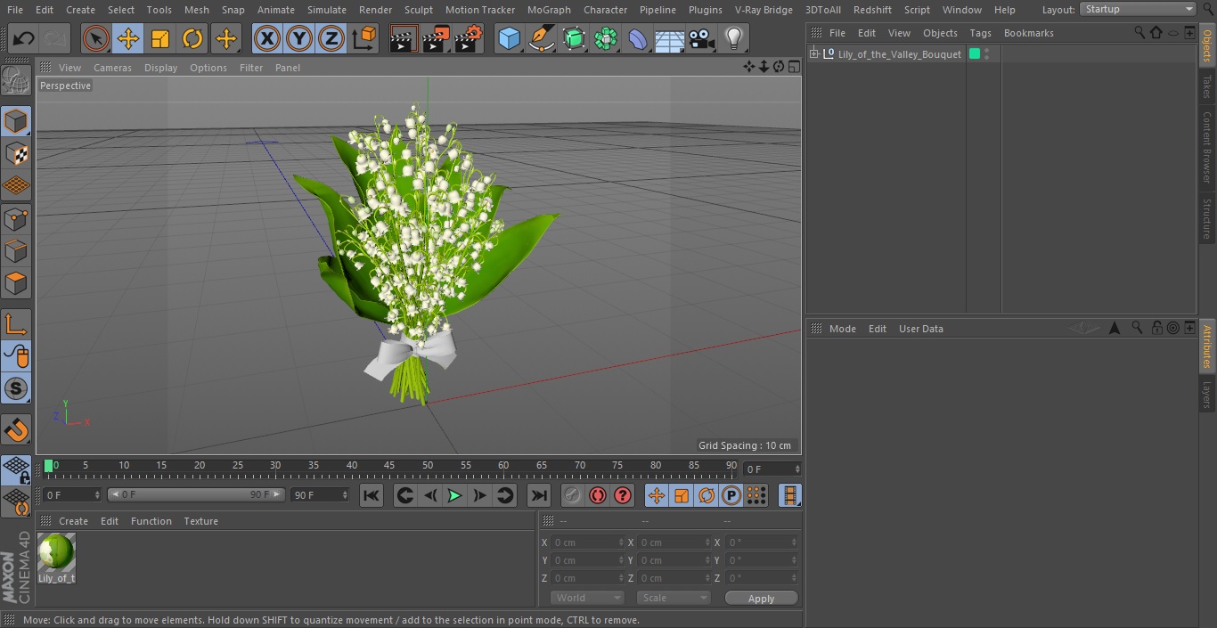 3D Lily of the Valley Bouquet