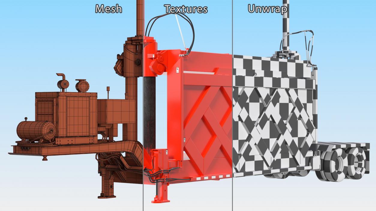 Car Press Impact 5 Red 3D