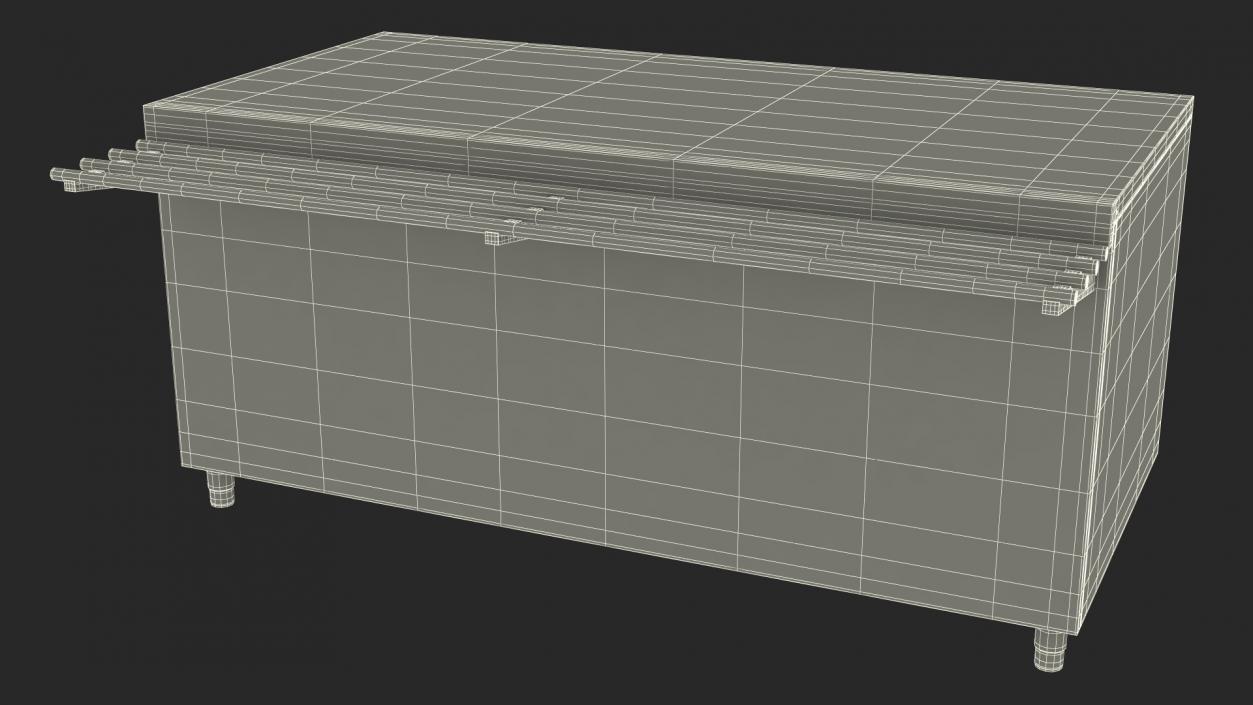 3D Stainless Steel Self Service Line model