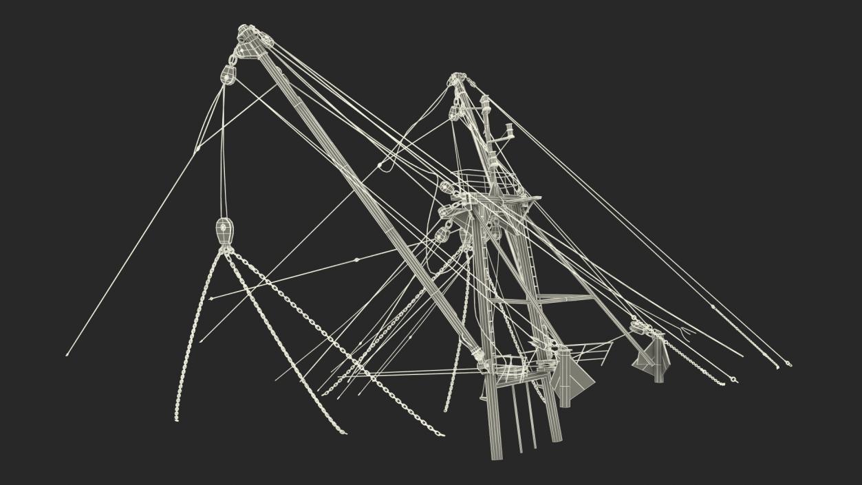 Trawler Mast 3D