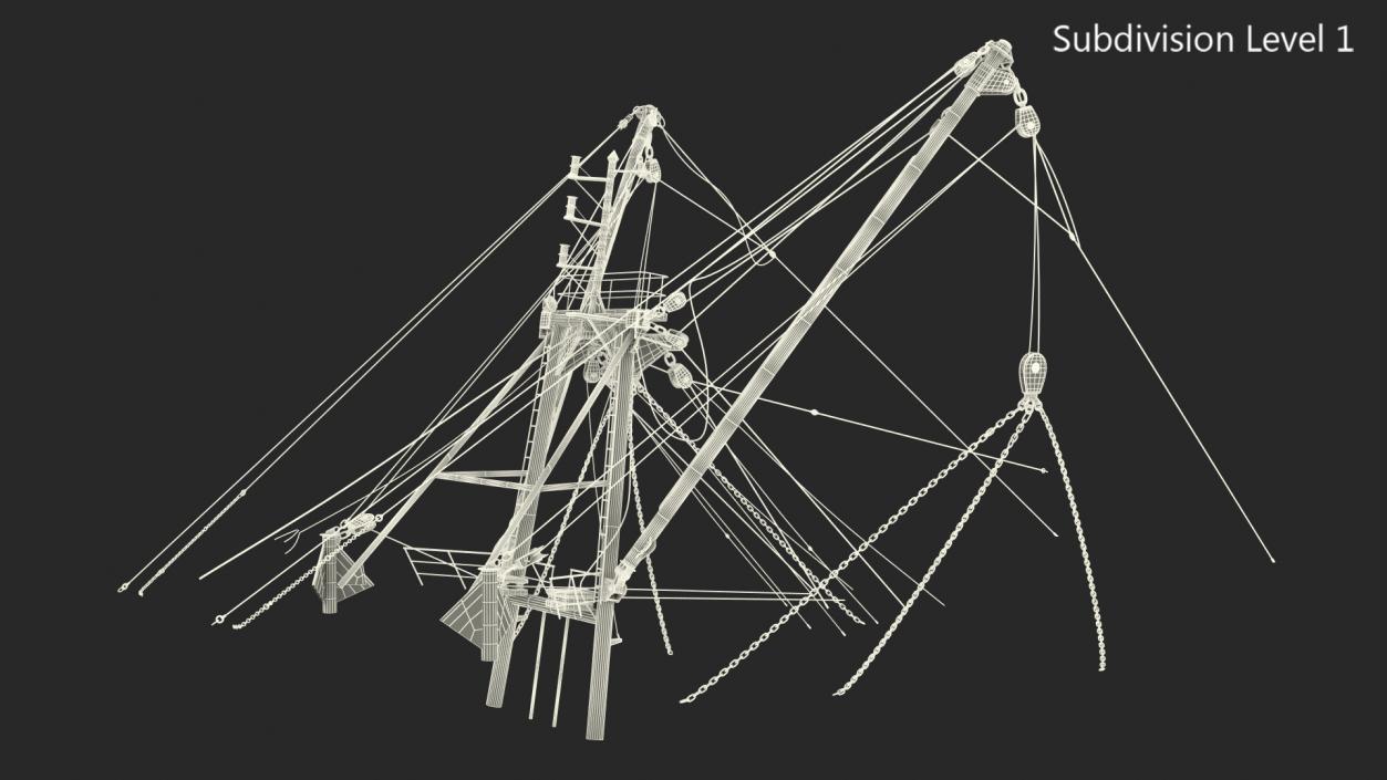 Trawler Mast 3D