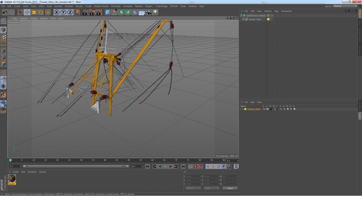 Trawler Mast 3D