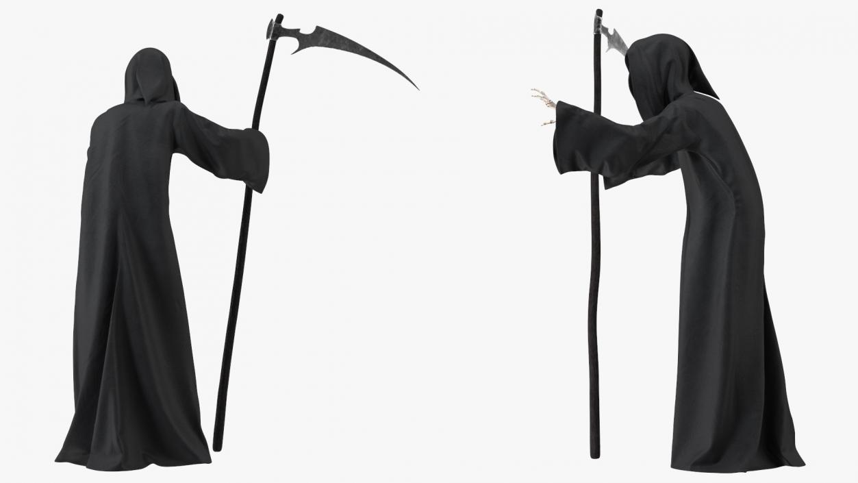 3D Death Character Walking Pose model