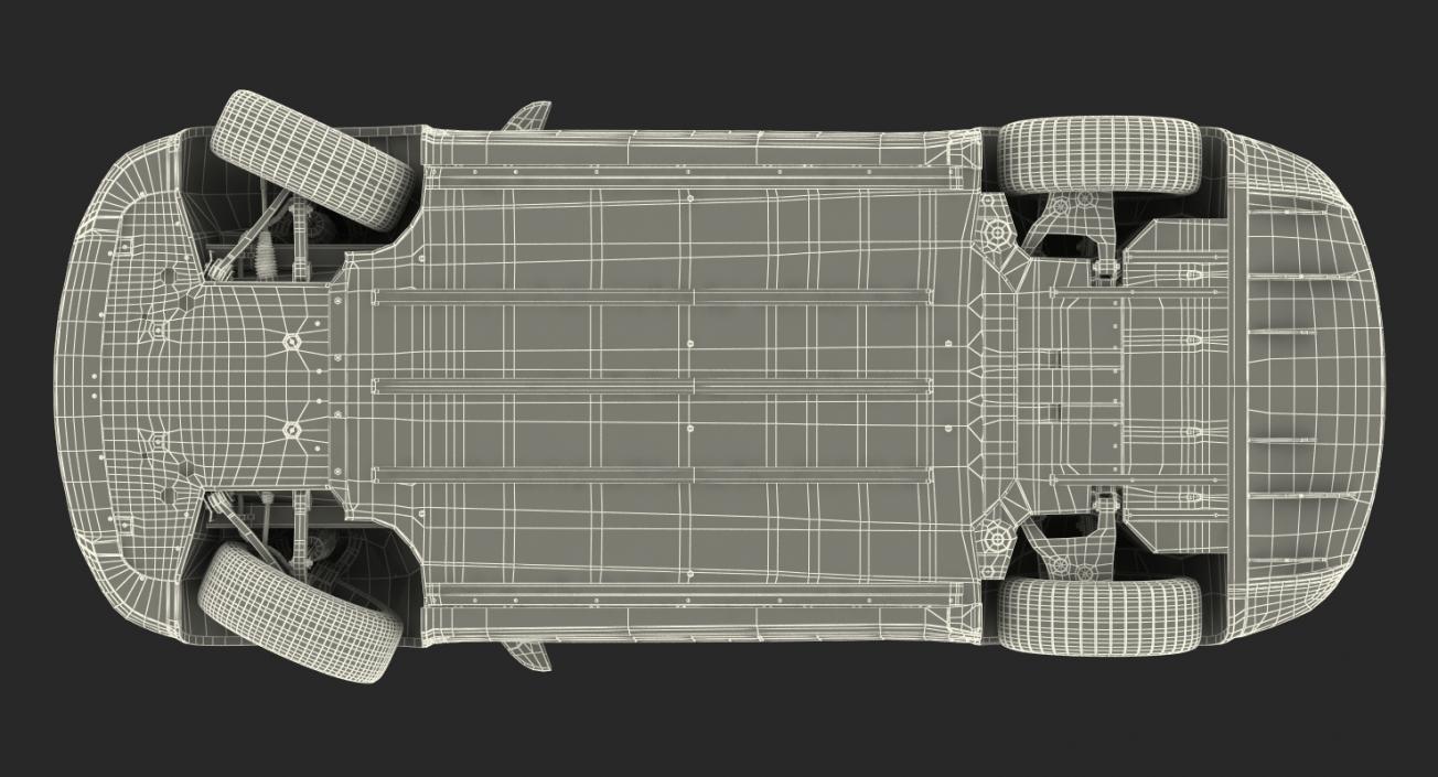 3D model Tesla Model X 100D 2017 Rigged