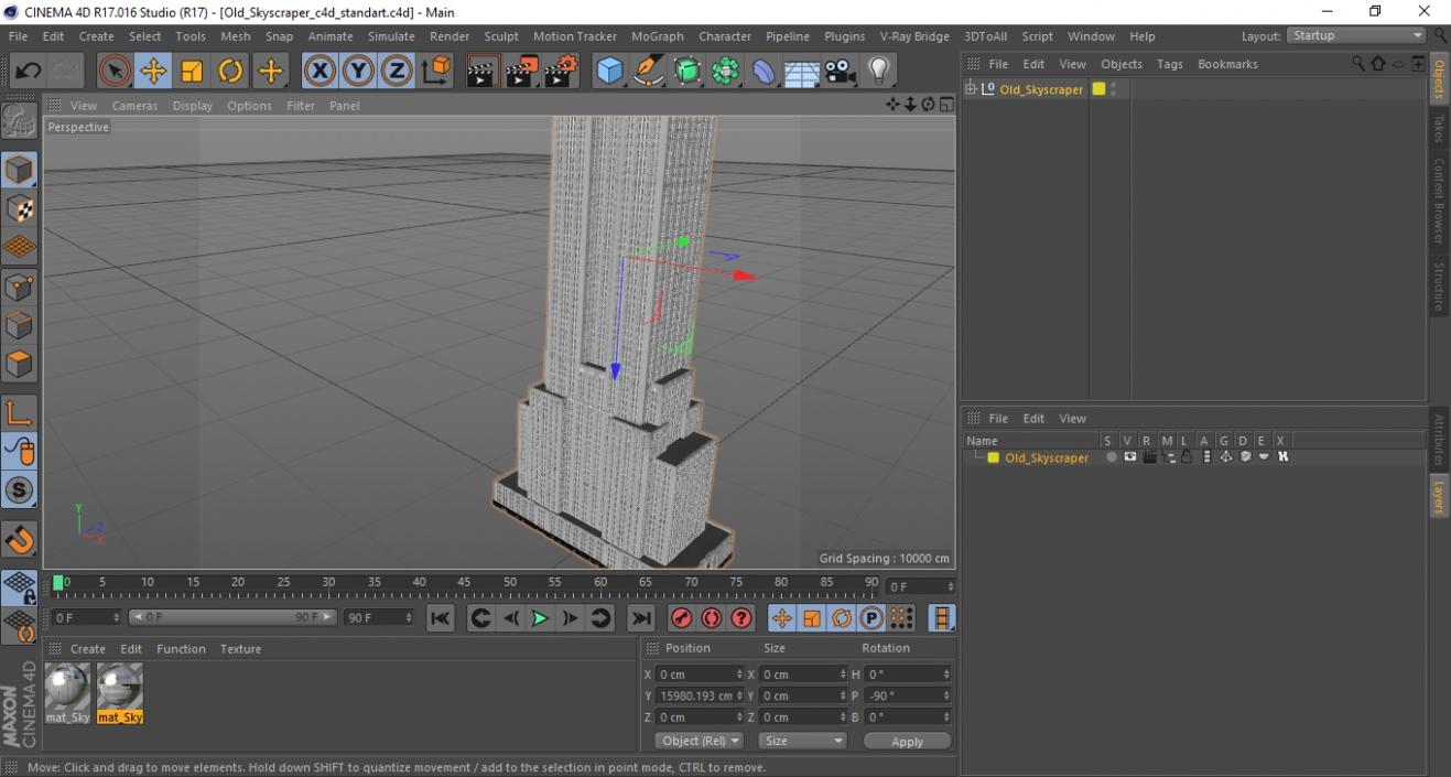 Old Skyscraper 3D model