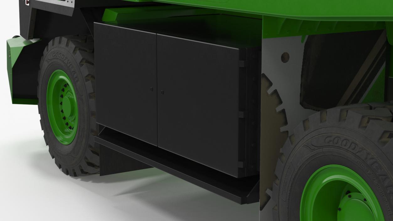 3D Autonomous Electric Mining Truck Green model