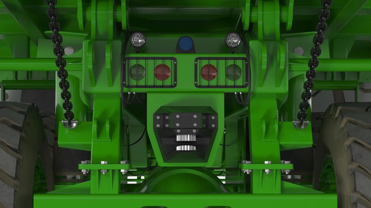 3D Autonomous Electric Mining Truck Green model