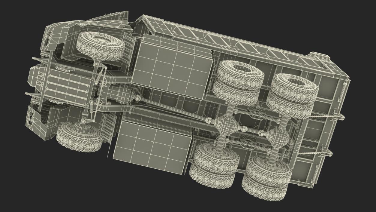 3D Autonomous Electric Mining Truck Green model