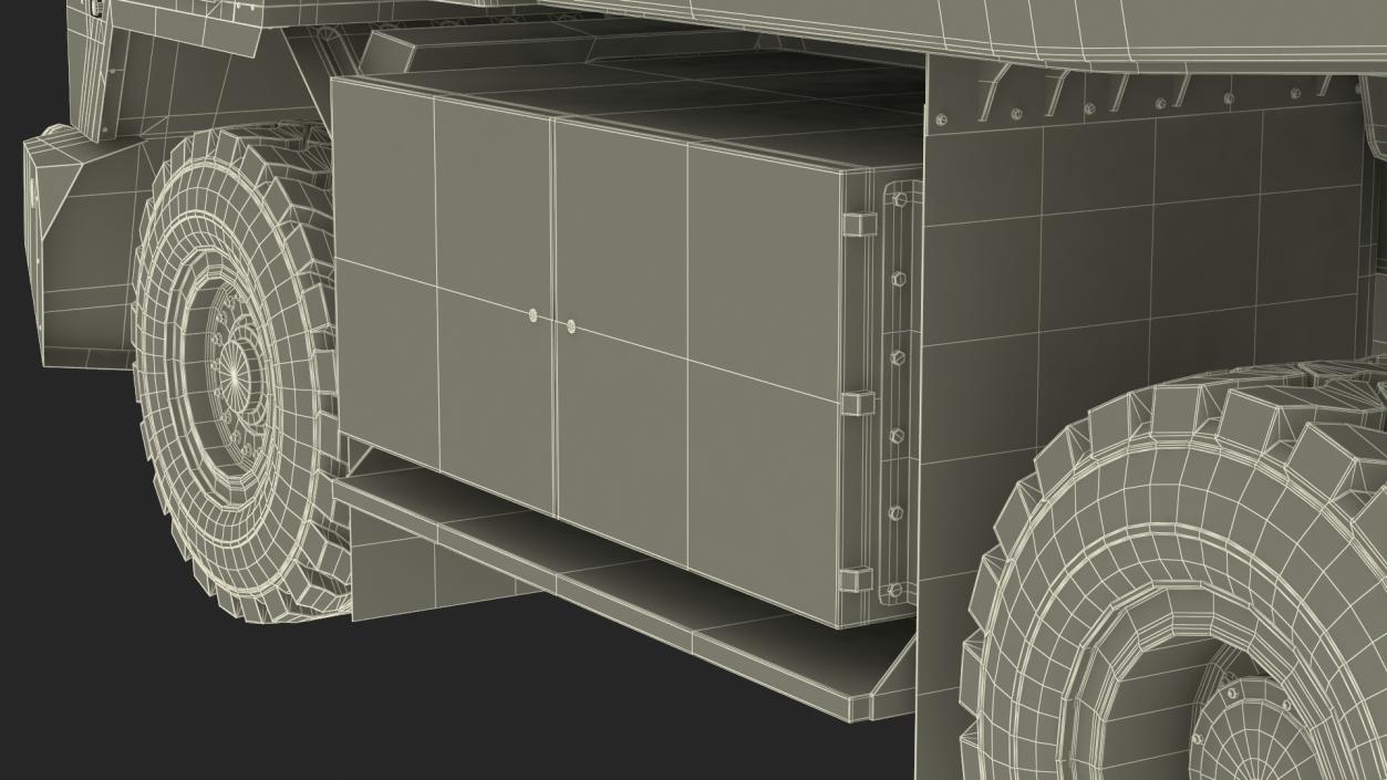 3D Autonomous Electric Mining Truck Green model