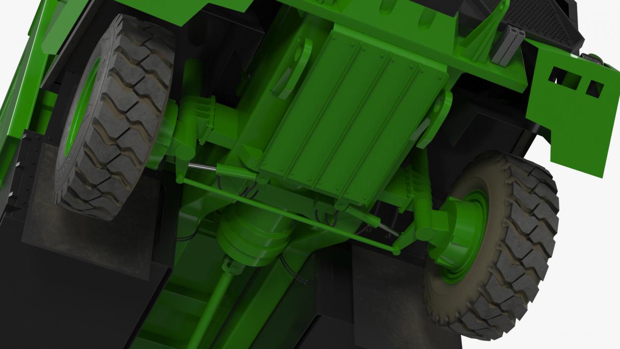 3D Autonomous Electric Mining Truck Green model