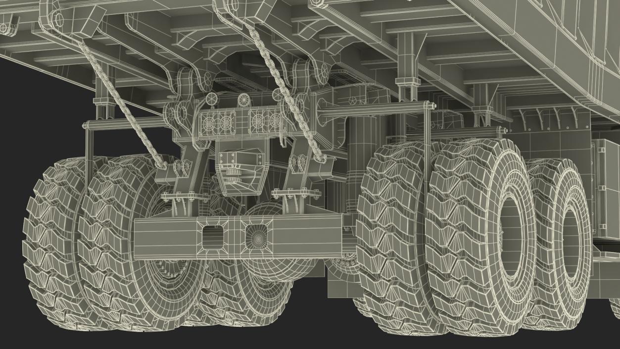 3D Autonomous Electric Mining Truck Green model