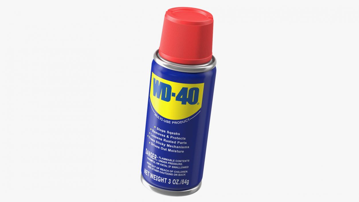 WD 40 Multi Purpose Water Displacer Aerosol Spray 3D model