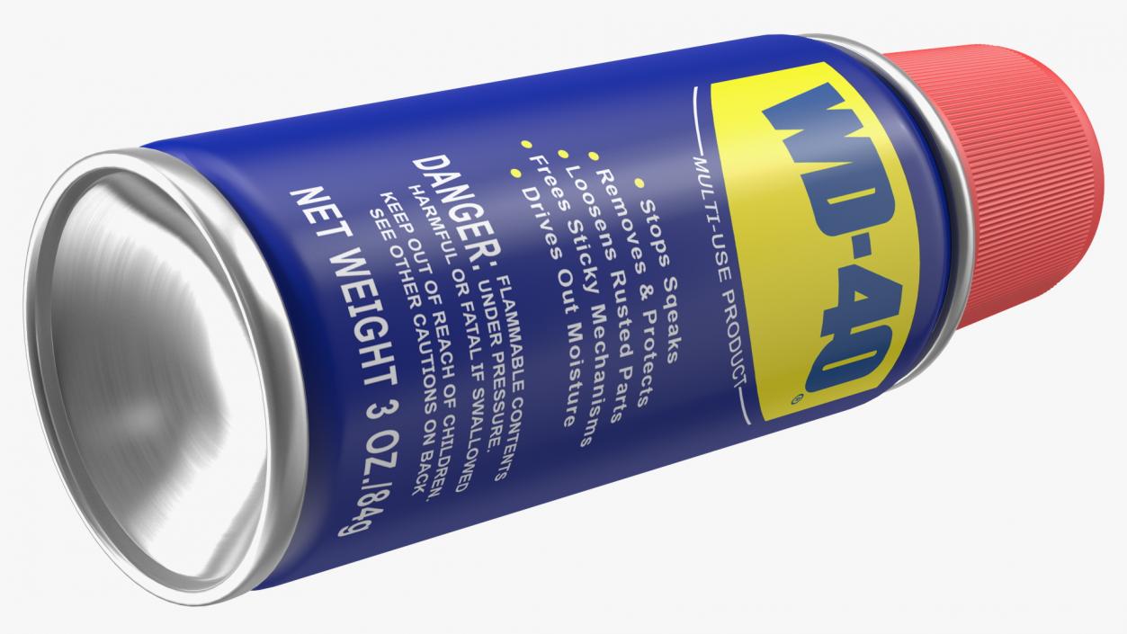 WD 40 Multi Purpose Water Displacer Aerosol Spray 3D model