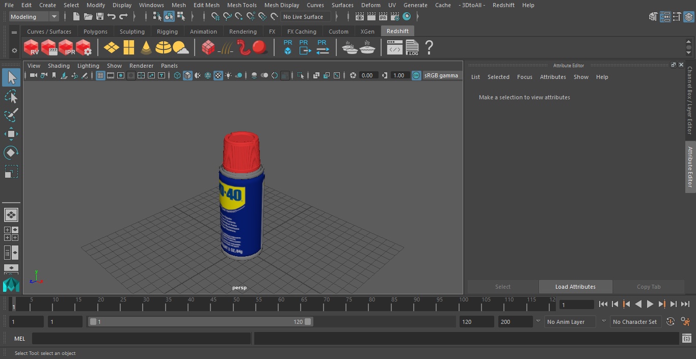 WD 40 Multi Purpose Water Displacer Aerosol Spray 3D model