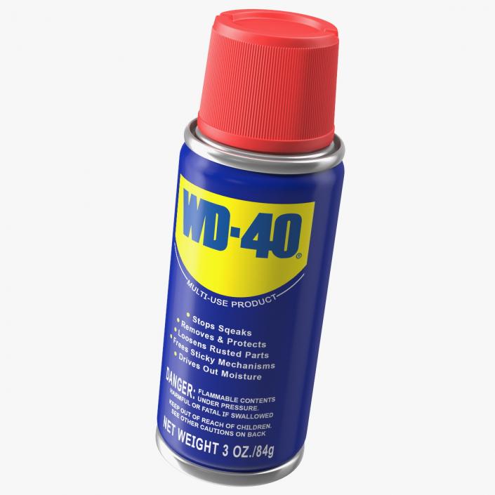 WD 40 Multi Purpose Water Displacer Aerosol Spray 3D model