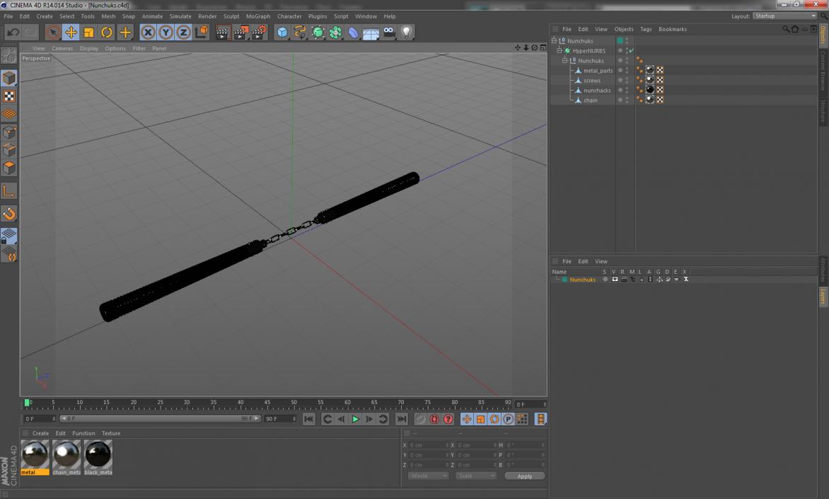 3D model Nunchuks