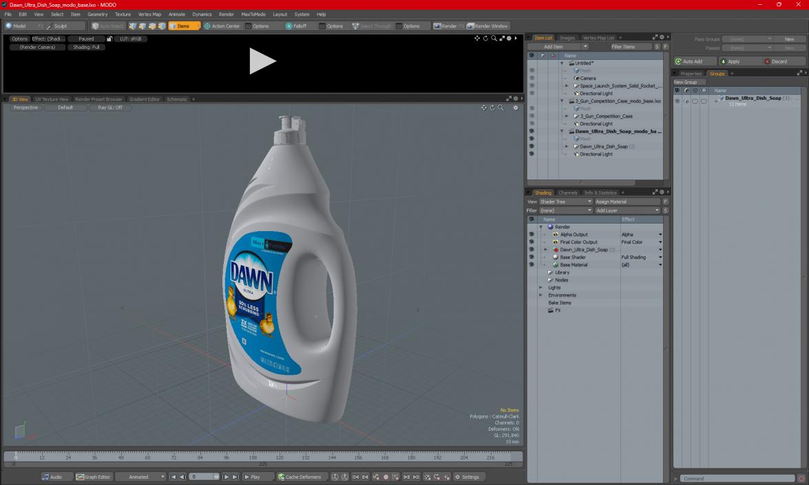 3D model Dawn Ultra Dish Soap