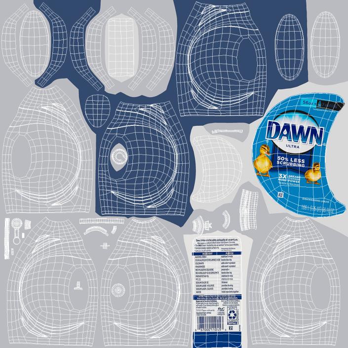 3D model Dawn Ultra Dish Soap